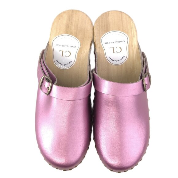 ClogsLand Patent Leather Wooden Clogs EUR 41 - Picture 12 of 14